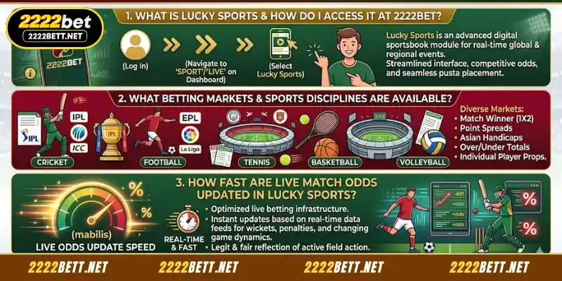 Frequently Asked Questions about Lucky Sports at 2222BET and Answers
