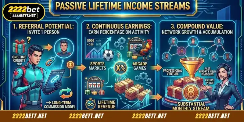 Invite 1 person to generate lifelong passive income