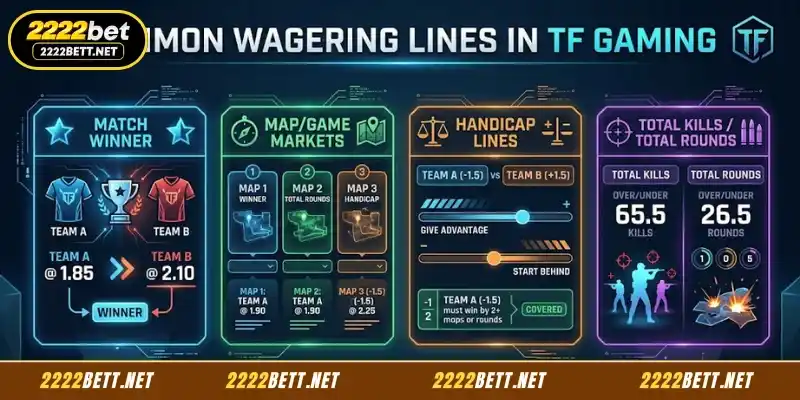 Key Betting Markets Available in TF Gaming