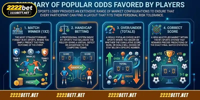 Popular odds favored by players